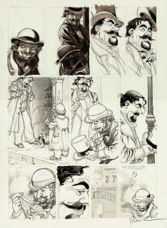 Yslaire | Sambre, Fleur de pavé, planche originale à l’encre de chine et au lavis. | Septimus