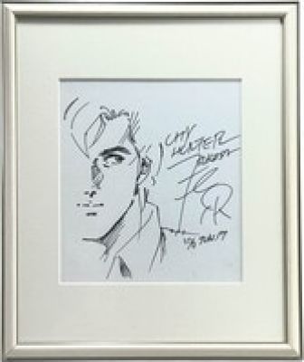 Tsukasa Hojo Hand-Drawn Shikishi "City Hunter" Ryo Saeba | Mandarake (Big Web)