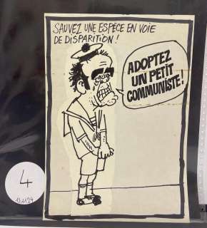 CABU. « Adoptez un petit communiste ». Dessin à l’encre de Chine… | misc / divers