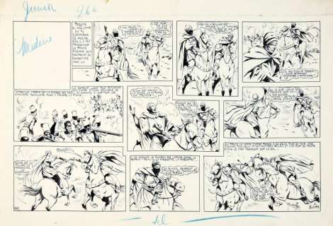 René Giffey . Un ensemble de trois planches originales - Nigaude et Malicette,… | Art Richelieu