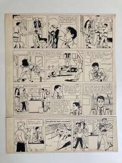 Craenhals, François - 1 Original page - Pom et Teddy T1 - Les Aventures de Pom et Teddy - 1956 | Catawiki