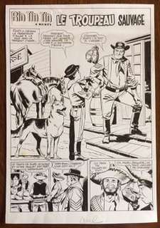 Marcello, Raphael Carlo | 16 x original pages  - Full story  - Rin Tin Tin & Rusty  - Le troupeau sauvage  - (1969) | Catawiki