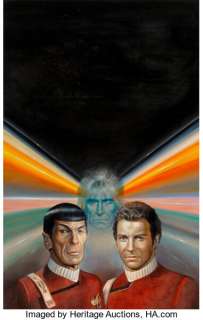 Boris Vallejo (American, b. 1941) Star Trek: The Wrath of Khan book cover, 1982 Oil on board 30 x 20 inches - | Heritage