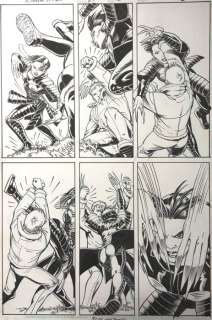 X-Treme X-men 29 - Igor Kordey - Original page - fight Action! - 1 Bande dessinée originale - 2003 | Catawiki