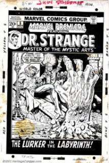 Mike Ploog - Original Cover Art for Marvel Premiere #5 (Marvel, 1972). The first of three consecutive Doctor - | Heritage