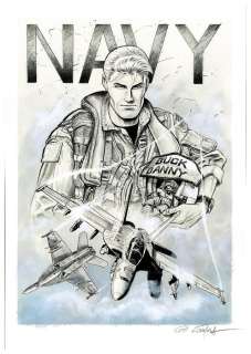 Formosa, Gil - 1 Original colour drawing - Buck Danny - Navy - 2017 | Catawiki