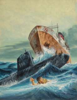 Victor Prezio (American, 1924-1976). Secret Orders to Russian Trawlers: Sink America‘s Polaris Sub, Bluebook for...
