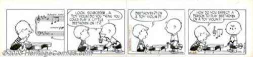 Charles Schulz - Original Comic Strip Art for Peanuts Daily, dated 4-23-53 (United Features Syndicate, 1953). - | Heritage
