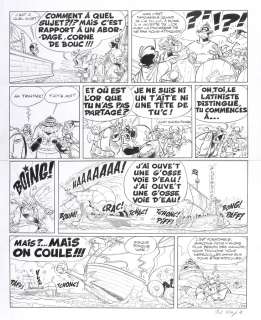 Uderzo | Astérix, planche n°7 Ã  l’encre de Chine de… | Millon