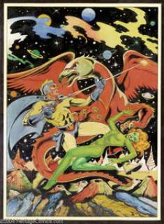 L. B. Cole - Blue Bolt #105 Cover Recreation Original Art (undated). Creator of more than 1500 covers, brilliant - | Heritage