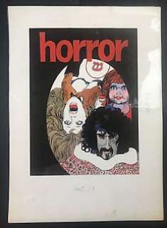 Rostagno, Marco - 1 Original cover - Horror (Frenk Zappa) - 1970 | Catawiki
