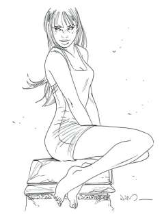 Jim (Terrasson, Thierry) | Original drawing  - Marie  - One Night in Rome | Catawiki