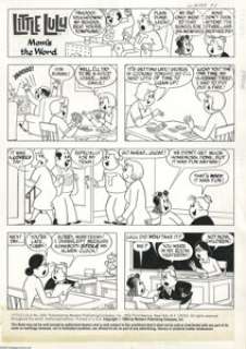 Irving Tripp and Hy Eisman - Little Lulu #269 Complete Story Original Art, Group of 5 (Whitman, 1984). Irving Tripp -