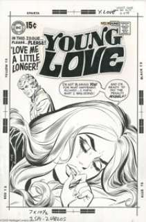 Bob Oksner (attributed) and Vince Colletta - Young Love #80 Cover Original Art (DC, 1969). Liz is only the latest - | Heritage