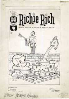 Warren Kremer and Sid Couchey - Richie Rich the Poor Little Rich Boy #1 Cover and Complete Stories Original Art - | Heritage