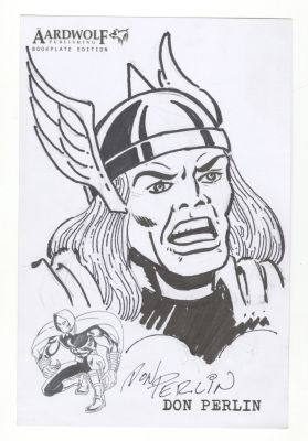 Don Perlin Thor Original Original Comic Art drawing Signed | Neat Stuff Vault