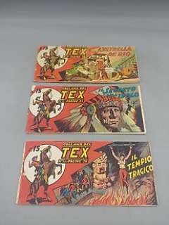 Tex - striscia prima serie originale numero 25-29-30 - 3 Comic | Catawiki