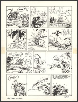 Batem | Le Marsupilami - Mars le noir (T.3) - Planche originale n°34 | Daniel Maghen