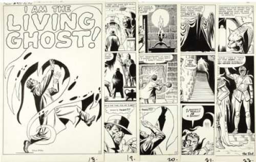 Steve Ditko - Tales of Suspense #15 Complete 5-page Story "I Am The Living Ghost" Original Art - | Heritage
