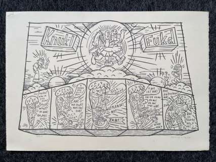 Ron Regé, Jr. - Ron Regé, Jr. - 1 Lithograph - Knukl Fukd - 2003