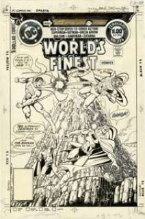 George Perez World’s Finest Comics #276 Cover Original Art (DC, 1982). Double X means double death in this - | Heritage