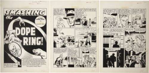 Edd Ashe Moon Girl Fights Crime #8 Complete 7-Page Story "Smashing the Dope Ring" Original Art -