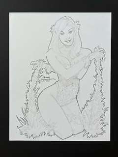 Terry Dodson - 1 Original drawing - Poison Ivy - Verführung | Catawiki