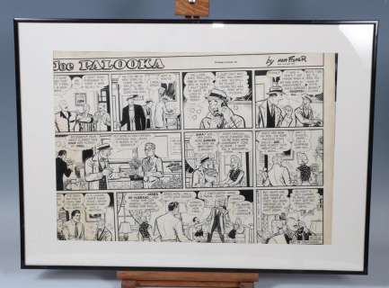 Ham Fisher (1900-1955) Joe Palooka Planche originale, encre de Chine… | misc / divers