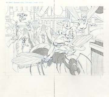 Mighty Avengers - Pat Olliffe - 22x17 - A2 - Splash Page - An Origin Story - 1 Double Planche Splash publiée (DPS) - 2012 | Catawiki