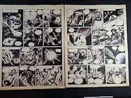 Zeccara, Nevio - 2 Original page - Il Mondo dei Meta - primo episodio - 1964 | Catawiki