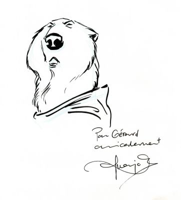 Guarnido - Lot 220 - Blacksad, Arctic-Nation en édition originale, agrémenté d’une dédicace de Guarnido et dune dédicace de Canales. Proche de l’état neuf.