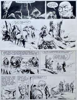 Vance, William - 1 Original page - Bob Morane T14 - La Prisonnière de l’Ombre Jaune - 1972 | Catawiki