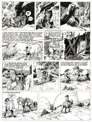 Franz | Poupée d’ivoire, Le tombeau Scythe, planche originale à l’encre de chine. | Septimus