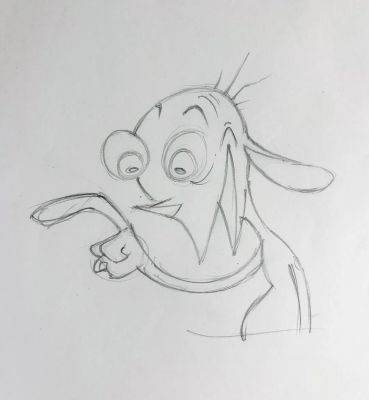 Lot 85 - Ren et Stimpy (The Ren & Stimpy Show) Ren Dessin original à la… | ArtFlow Enchères