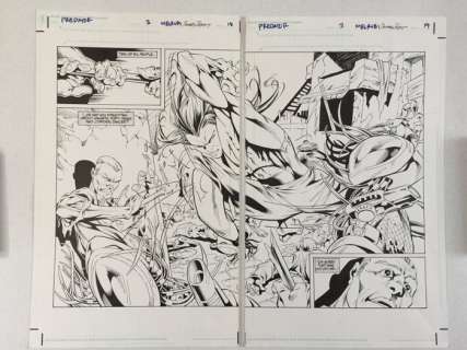 Andrew Pepoy / Mel Rubi - 2 Original page - Predator - Xenogenesis - 2011 | Catawiki
