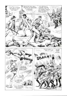 Cedroni, Carlo - 8 Original page - Blek le roc et le petit Trappeur-Kiwi #383 - "Chasseur de primes! " - 1986 | Catawiki