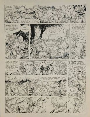 Lot 83 - Swolfs - Dampierre - Planche originale - Dimensions : 47.5 x 36.5 cm. | misc / divers