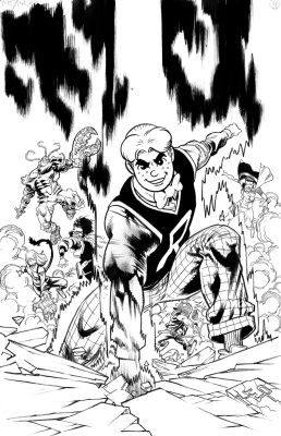 Scott Hepburn | Scott Hepburn - ARCHIE VS MINOR THREATS COVER #4 | Panel Punk Comics Originals