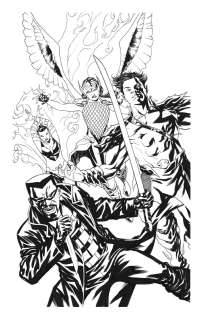 Mike McKone | Avengers 62 Cover Namor Phoenix Valkyrie Blade | TDArt