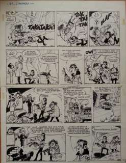 Fournier, Jean-Claude | Original page  - Spirou et Fantasio  - L’Ankou | Catawiki