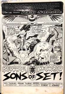 Frank Thorne - Red Sonja 6 Splash