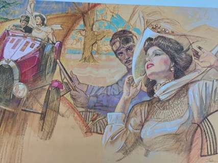 Iaia, Ermanno - 1 Original colour drawing - Belle Epoque | Catawiki