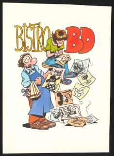 Florence Cestac - Illustration originale pour l‘affiche du 8e Bistrot BD de 2013