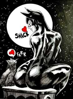 Candita, Giuseppe - 1 Original drawing - Catwoman - Love my cat | Catawiki