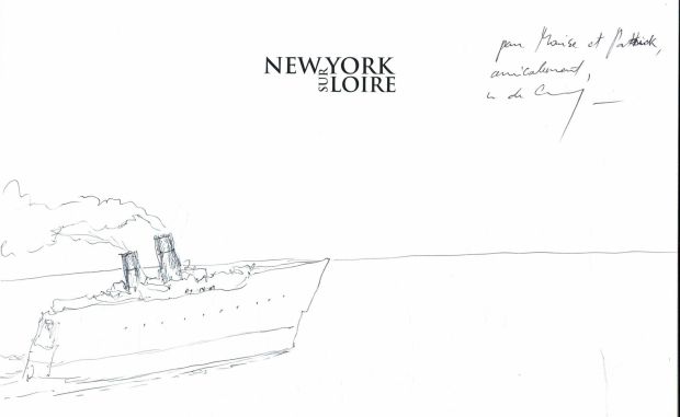 De Crécy | Lot 190 - New York-sur-Loire en édition originale, agrémenté d’une dédicace. Proche de l’état neuf. | Septimus