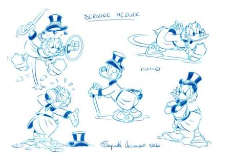 Venanzio, Pasquale - Original Concepts Drawings-Scrooge McDuck | Catawiki