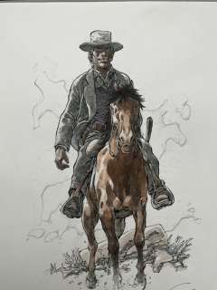 Hermann - 1 Original colour drawing - Duke - Duke à cheval | Catawiki