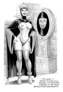 Cera - 1 Original drawing - sexy girl - The Evil Queen - Who is the most beautiful woman? | Catawiki