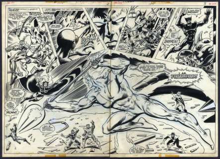 Dave Cockrum - X-MEN (1963-2011) #105 Double Page Spread | ComicConnect