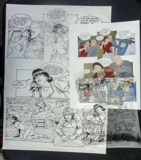 Legein, Pierre - 1 Original page + original colour - Dampierre T9 - Point de pardon pour les fi d‘garces - 2001